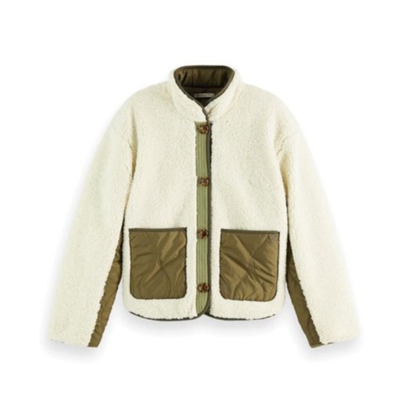 NWT Scotch and Soda Reversible Teddy Jacket - Picture 4 of 7